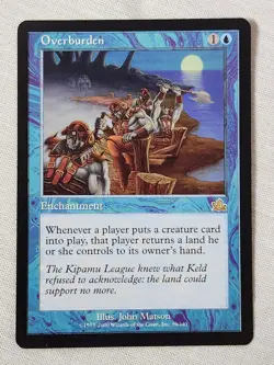 NM Overburden Prophecy Mtg Magic the Gathering - Image 1