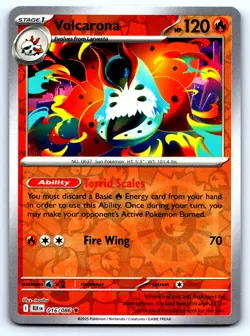 Volcarona Black Bolt #16 Cosmos Holo NM Pokemon Card - Image 1