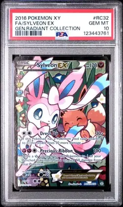 PSA 10 Sylveon EX Radiant Collection Generations RC32 GEM MINT Pokemon Card - Image 1