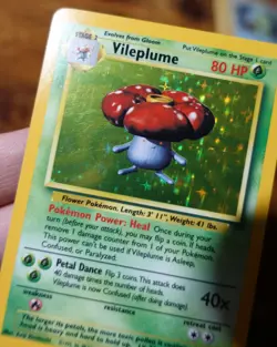 Vileplume 15/64 No Symbol Error Jungle Set Holographic Rare Pokemon Card LP-MP^ - Image 3