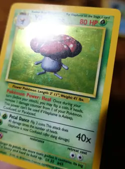 Vileplume 15/64 No Symbol Error Jungle Set Holographic Rare Pokemon Card LP-MP^ - Image 4