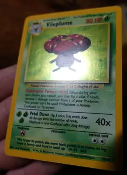 Vileplume 15/64 No Symbol Error Jungle Set Holographic Rare Pokemon Card LP-MP^ - Image 5