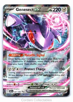 Genesect EX 067/086 - Black Bolt - Pokemon Card - Near Mint - Image 1