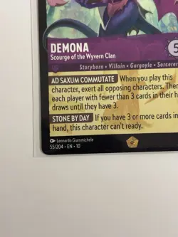 Disney Demona-Scourge of the Wyvern Clan Lorcana TCG Card 55/204 Legendary - Image 5