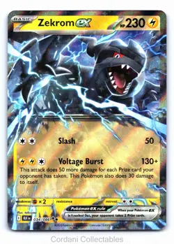 Zekrom EX 034/086 - Black Bolt - Pokemon Card - Near Mint - Image 1