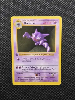 Haunter 29/102 1st Edition Shadowless Base Set Regular NM - Pokemon Card - Image 1