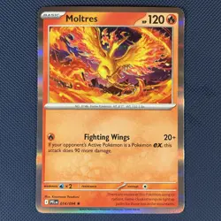 Moltres 014/094 - Phantasmal Flames - Rare Holo Pokemon Card - NM - Image 1