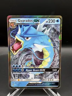 Gyarados GX 16/68 Hidden Fates Ultra Rare Holo Pokemon Card NM - Image 1