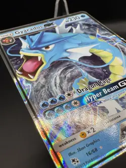 Gyarados GX 16/68 Hidden Fates Ultra Rare Holo Pokemon Card NM - Image 3