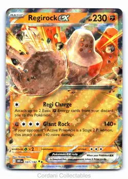 Regirock EX 101/182 - Destined Rivals - Pokemon Card - Near Mint - Image 1