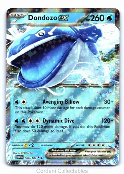Dondozo EX 066/182 - Destined Rivals - Pokemon Card - Near Mint - Image 1
