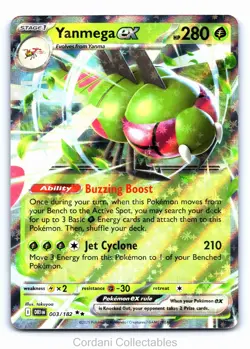 Yanmega EX 003/182 - Destined Rivals - Pokemon Card - Near Mint - Image 1