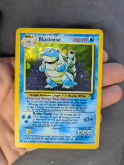 Blastoise Holo Rare 2/102 Base Set 2 Pokemon TCG Card English - Image 1