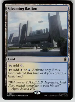 Gleaming Bastion Rare Marvel Super Heroes 267 MTG Near Mint 2026 - Image 1