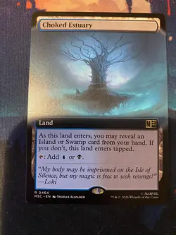 MTG Marvel Super Heroes Choked Estuary Extneded Art - Image 1