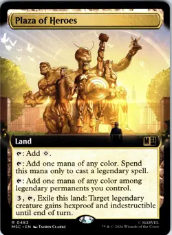 Plaza of Heroes (Extended Art) R Commander: Marvel Super Heroes 483 NM - Image 1