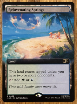 MTG Marvel Super Heroes Eternal Legal, Rejuvenating Springs - Extended Art - Image 1