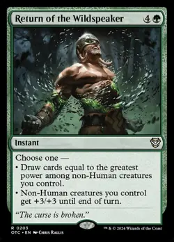Return of the Wildspeaker - #203 -CMR: Outlaws of Thunder Junction - NM MTG - Image 1