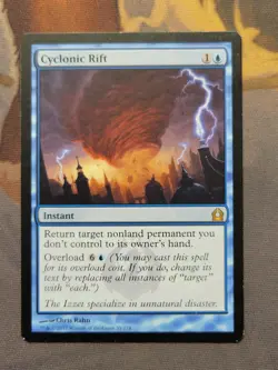 1x Cyclonic Rift - Return to Ravnica Rare MTG LP - Image 1