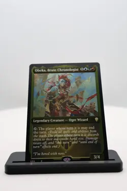 1x Obeka, Brute Chronologist NM R Foil Etched Commander Legends (CMR) MTG Magic - Image 1
