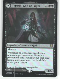 Tergrid, God of Fright Foil R Kaldheim 112 NM - Image 1