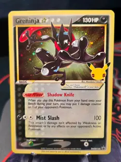 Pokemon TCG Greninja Gold Star - Pokemon Celebrations Promo Card SWSH144 NM - Image 1