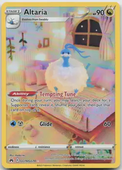 Altaria GG19/GG70 Holo Crown Zenith Galarian Gallery Pokemon TCG NM - Image 1