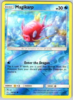 MAGIKARP 29 LIGHTLY PLAYED Reverse Holo Team Up - Image 1