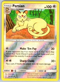PERSIAN 126 LIGHTLY PLAYED Reverse Holo Team Up - Image 1