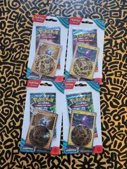 4x Pokemon Tcg Scarlet And Violet Twilight Masquerade Checklane Blister Packs - Image 1