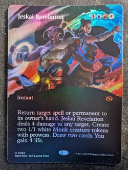 Jeskai Revelation - Foil Borderless - Tarkir Dragonstorm (Magic/MTG) - Image 1