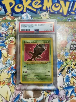 2002 POKEMON NEO DESTINY #106 SHINING CELEBI PSA 1 - Image 1