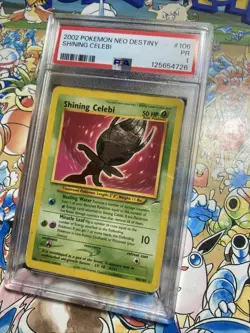 2002 POKEMON NEO DESTINY #106 SHINING CELEBI PSA 1 - Image 2