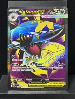 Pokemon Mega Sharpedo ex 113/094 Phantasmal Flames Full Art Ultra Rare Near Mint - Image 2