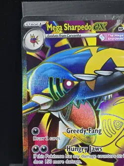 Pokemon Mega Sharpedo ex 113/094 Phantasmal Flames Full Art Ultra Rare Near Mint - Image 5