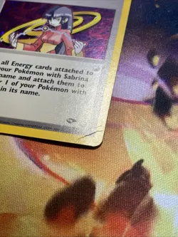 Pokemon TCG – Sabrina 20/132 Holo Rare Unlimited – Gym Heroes – Vintage WOTC - Image 4