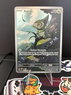 Axew 145/086 Holo Illustration Rare Black Bolt Pokemon Holo Near Mint - Image 1