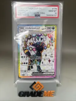 PSA 10 GEM Mint Umbreon #176 Pokemon Prismatic Premium Figure Collection Promo - Image 1