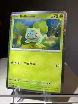 🌀 Pokemon Bulbasaur SVP 046 Holo Rare SVP Black Star Promo (TRIPLE SWIRL) NM - Image 4