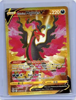 Galarian Moltres V 183/172 Secret Rare Brilliant Stars Pokemon Holo Near Mint - Image 1