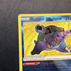 Radiant Blastoise 018/078 - Pokemon Go Radiant Rare Hp/dmg - Image 2
