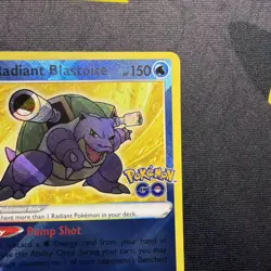 Radiant Blastoise 018/078 - Pokemon Go Radiant Rare Hp/dmg - Image 3