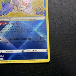 Radiant Blastoise 018/078 - Pokemon Go Radiant Rare Hp/dmg - Image 4