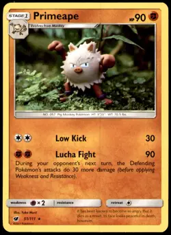 Primeape 51/111 Rare Crimson Invasion Pokemon Near Mint - Image 1