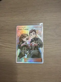Coach Trainer Full Art 233/236 Ultra Rare Holo SM Unified Minds Pokemon TCG NM - Image 1