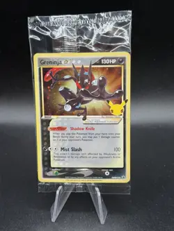 Greninja Gold Star Holo Promo SWSH144 Celebrations Black Star Pokemon SEALED HP3 - Image 1