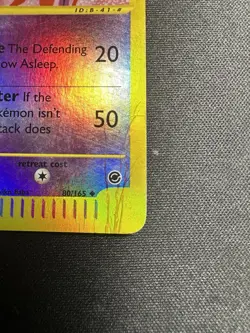 Pokemon Haunter 80/165 Expedition Reverse Holo Rare Vintage 2002 eReader DAMAGED - Image 3