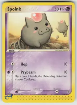 Spoink 74/97 Common Dragon Pokemon Lightly Played - Image 1