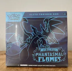 Pokemon Mega Evolution Phantasmal Flames Elite Trainer Box ETB Factory Sealed - Image 1