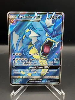Gyarados GX 101/111 Ultra Rare Crimson Invasion Pokemon Moderately Played - Image 1